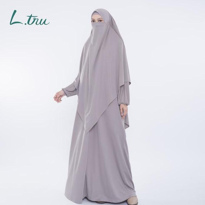 Murah L.Tru - Set Kaftan & Khimar | Kaftan Ramadhan | Set Baju Haji Dan Umroh