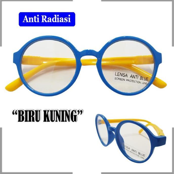 Kacamata anak Bulat Boboho Kacamata Antiradiasi Blueray Laki Perempuan