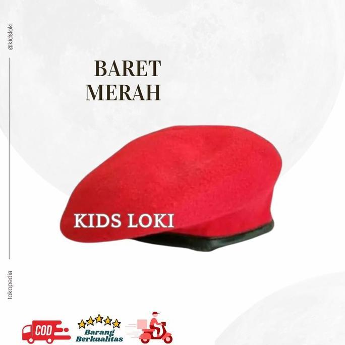 topi baret merah profesi anak