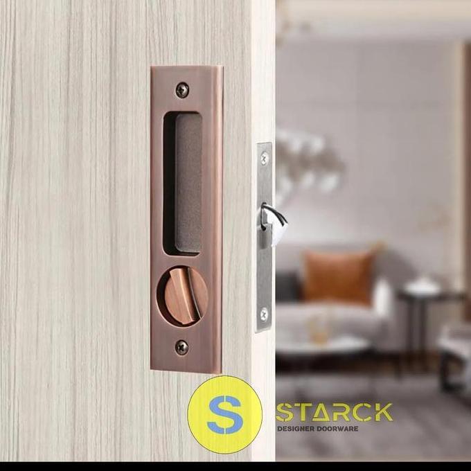 Kunci handel pintu kayu geser aluminium sliding lipat folding door