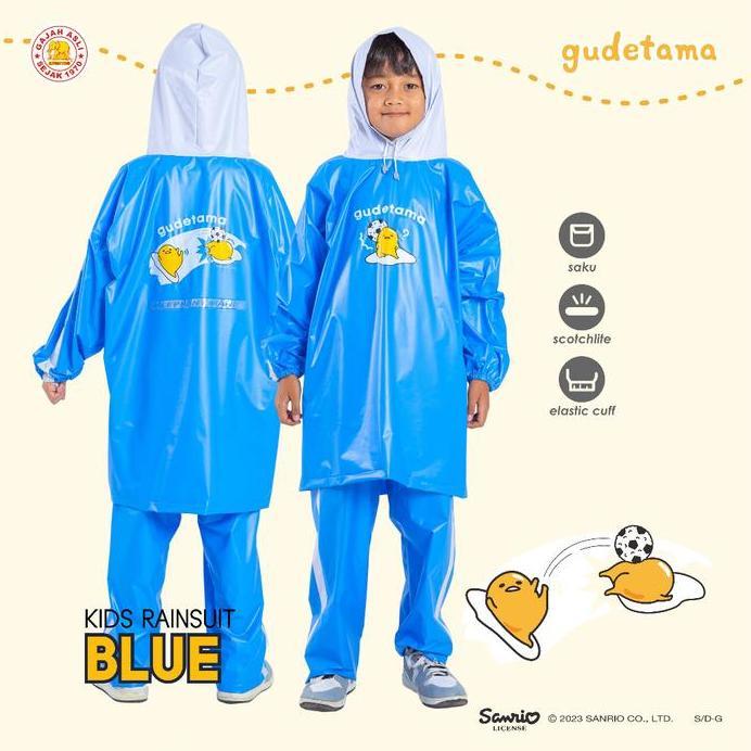 Jas Hujan Setelan Anak Elephant Brand - Gudetama Edition