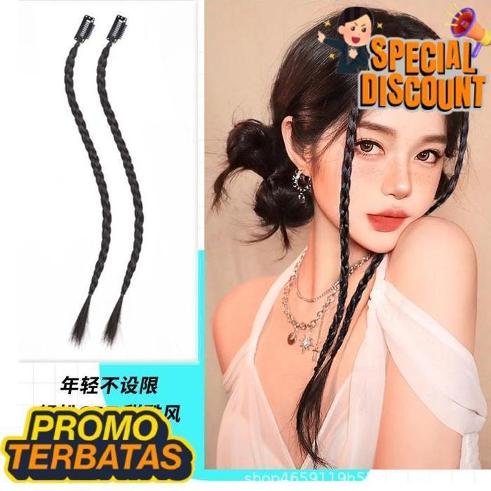 Terbaik Hc-07 Perbuah 1Pc Hair Clip Braid Twist Kepang Klip Rambut Palsu Jepitan Jepit Gaya Kpop Ido