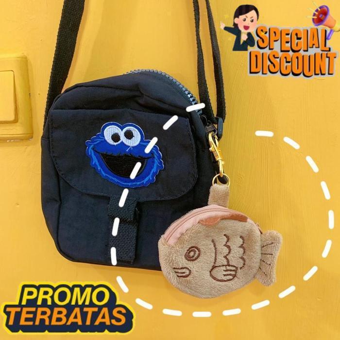 Trending Dota Dompet Koin Headset Taiyaki Kue Ikan Import Jepang Bulu Plush Purse Dr-02