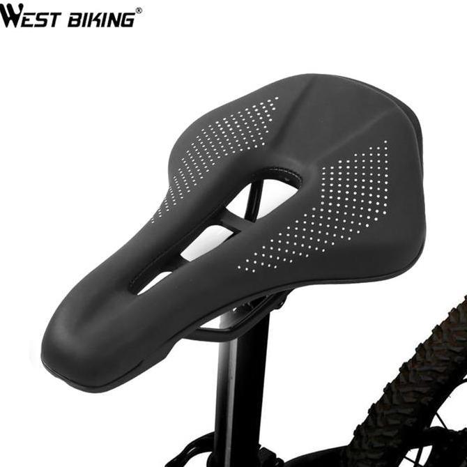 Sadel Jok Sepeda WestBiking Fixie Roadbike MTB Lipat Folding Model Fizik Bolong Titik WEST BIKING Sa