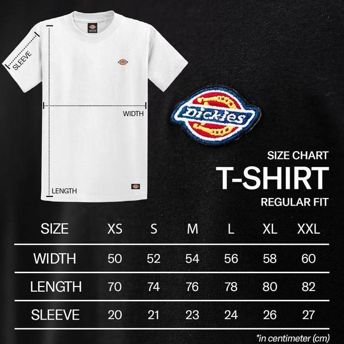 Dickies Loretto White Black Red Uni Sex Tee