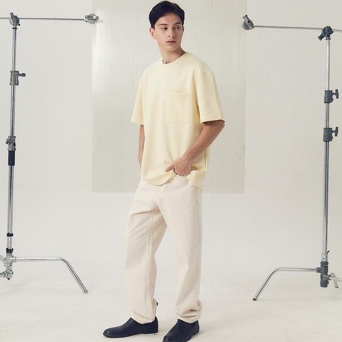 LARUSSO Molecule Oversize Pocket Tee Volume 2 - Almond Oil