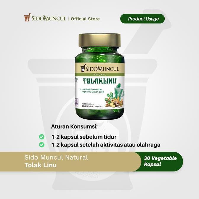 Cleaanea- Sido Muncul Natural Tolak Linu Capsule Herbal Untuk Pegal Linu Nyeri Sendi