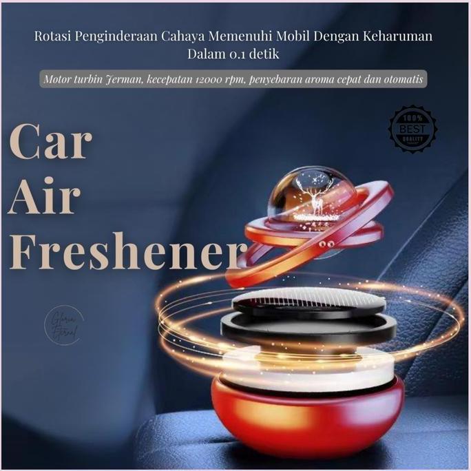 Kalisawungu7 - [Gloria] Parfum Mobil Tahan Lama / Pewangi  Car  Energi Matahari Bisa Berputar Bola K