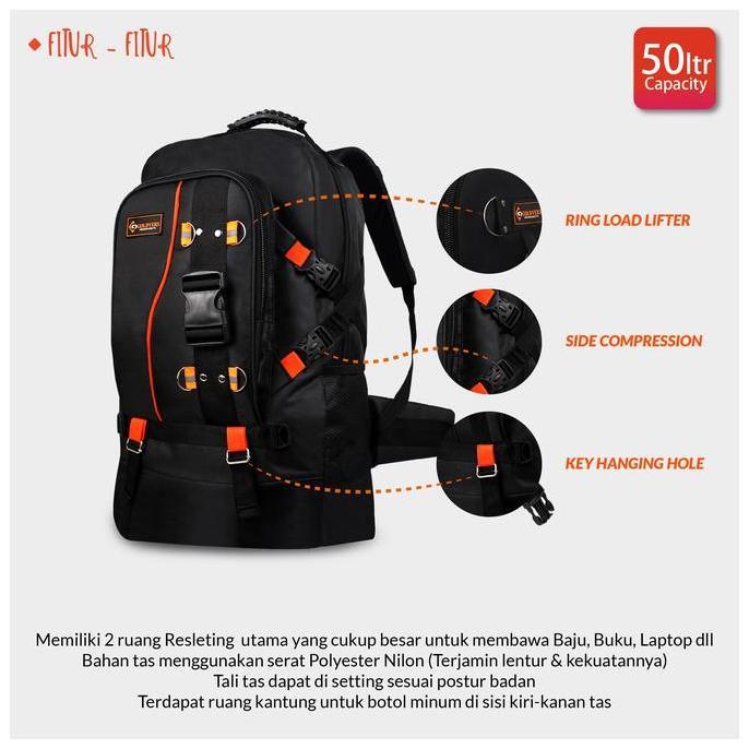 Tampilgayar- Tas Ransel Jumbo Tas Ransel Pria Dewasa Tas Ransel Sekolah - Goldvers