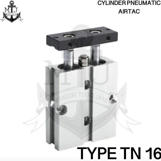 Cylinder pneumatic TN16 twin rod pneumatic angin air silinder double stroke TN16 AIRTAC