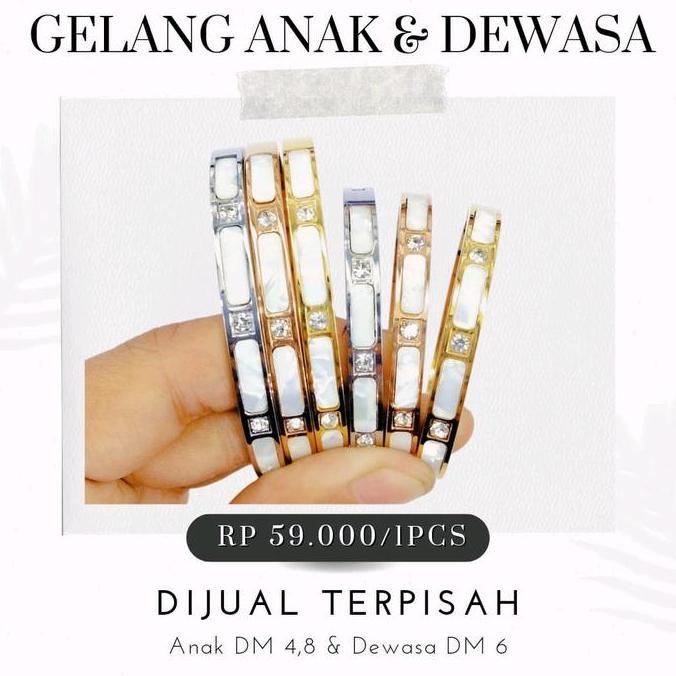 Acckita- [Kumpulan Gelang 14 Cm/19 Cm] [Anak & Dewasa ]-[Joacc] Gelang Wanita Gelang Anak Dewasa Gel