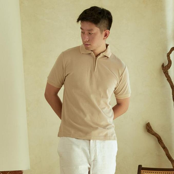 YUKON - Zipper Polo Shirt / Kaos Polo Kerah Half Zip