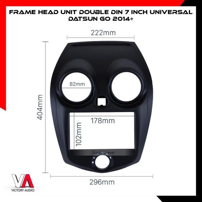Frame Datsun Go-Frame Double Din Head Unit Datsun Go Premium