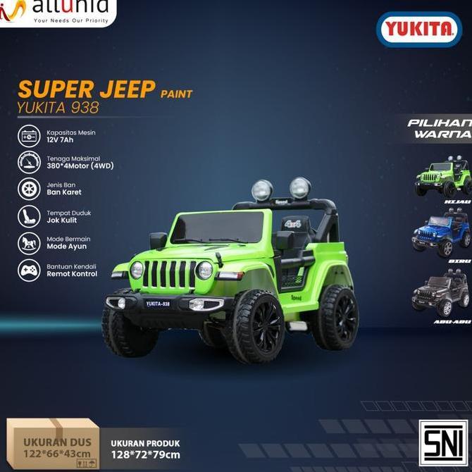 Mobil Aki Jeep YUKITA 938 - 12 Volt