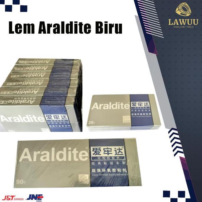 *#*#*#] Lem Araldite Biru Epoxy Adhesive 90gr / 39gr Lem Epoxy Super Kuat untuk Logam, Kayu, Plastik