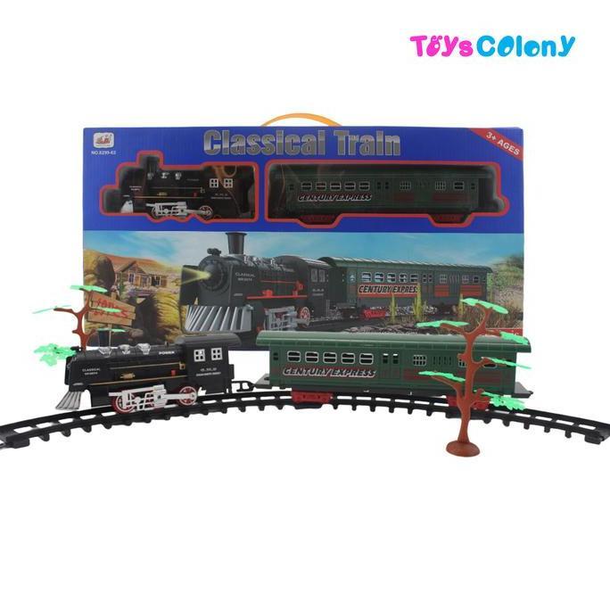 MAINAN ANAK KERETA KLASIK KERETA EXPRESS KERETA API TRACK SET