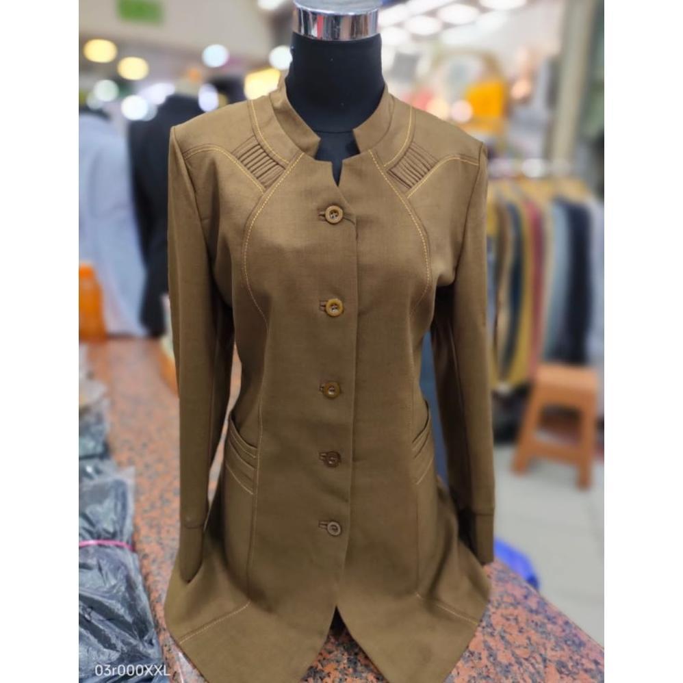 Promo  Seragam Pns Wanita Kerah Shanghai Pemda Tua Muda Size Ss-5L | Baju Guru Dinas