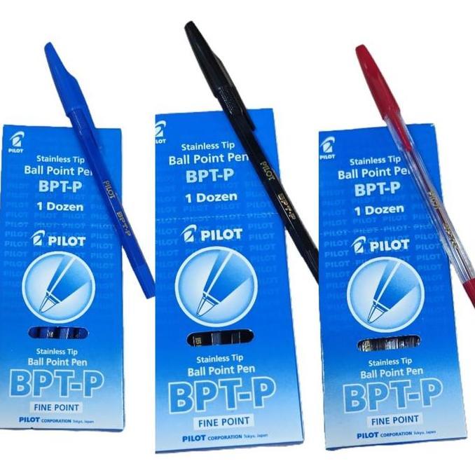 Trapp- Pilot Pen Ballpoint Bpt-P / Pulpen Pilot Bptp Hitam / Biru Bpt