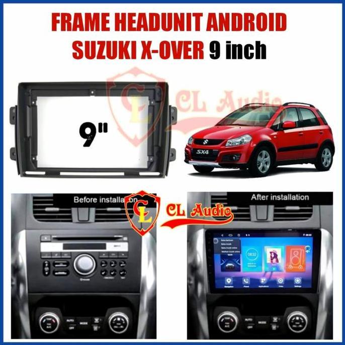 * FRAME HEAD UNIT ANDROID 9INCH SX4(X-OVER)-BALENO *