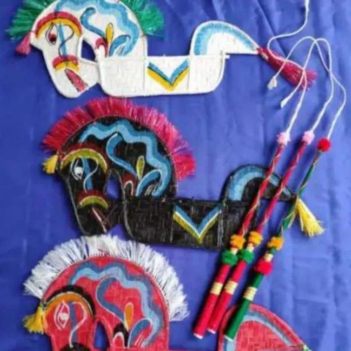Kuda Lumping+ pecut mainan tradisional - kuda lumping anak + pecut