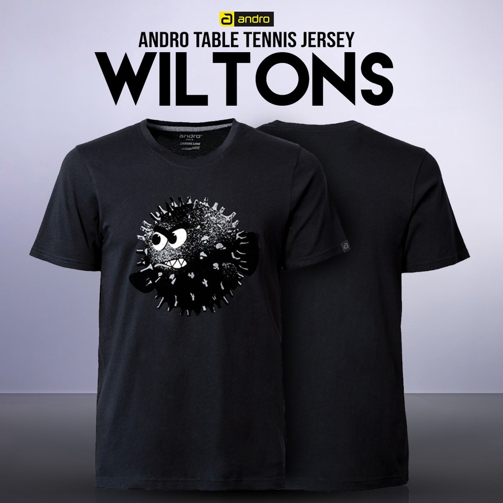 Kaos Shirt Tenis Meja Pingpong Andro Wiltons Original