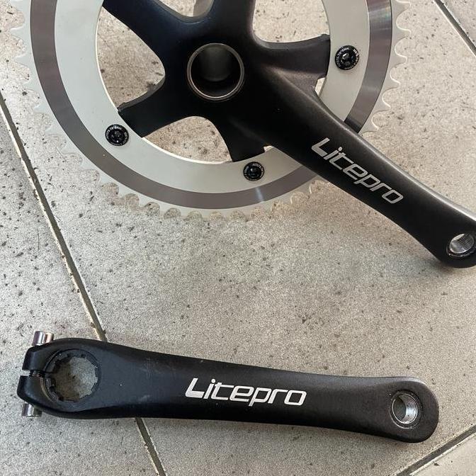 Crank Singgle Speed (Fixsie) Bcd 130 Centring 46T Ringan