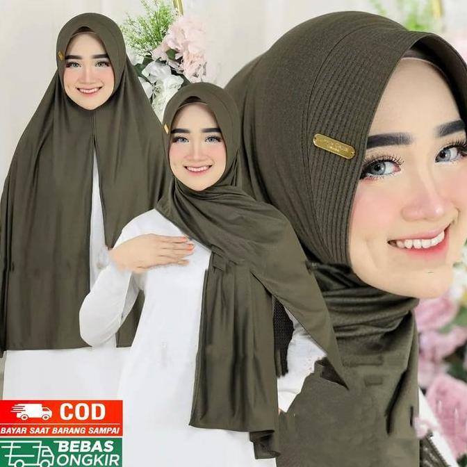 Thegirlrelig- Paket Hemat 3 Pcs 55Rb  Jilbab Pashmina Dubai Oval Pet Jersey Pasmina Instan Dubai Jer