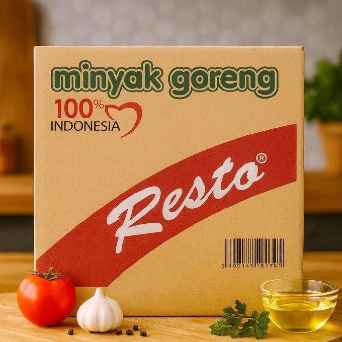 Lezat- Resto Minyak Goreng Resto 180Ml 1 Dus Isi 48 Pcs Kemasan Bantal 100% Indonesia