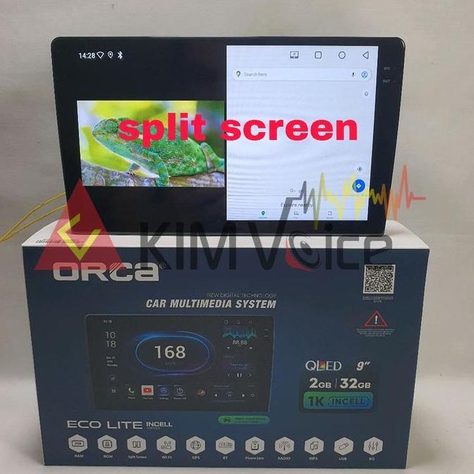 '' HEAD UNIT ANDROID ORCA ADR-9988 ECO LITE 9 INCH ''