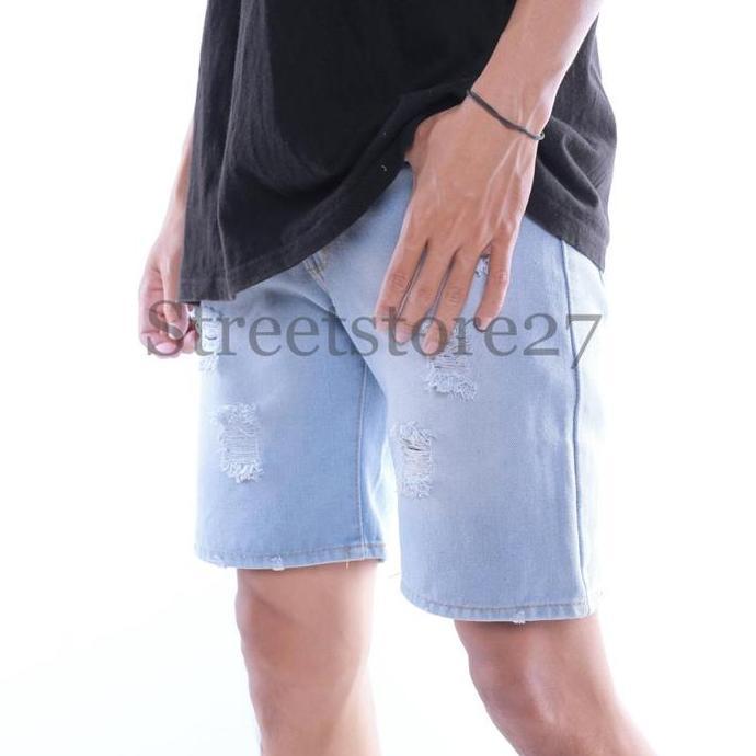 Boyboying- Paket Diskon 90 Ribu Dapat 2Pcs Celana Pendek Sobek Pria (26-38) (501)