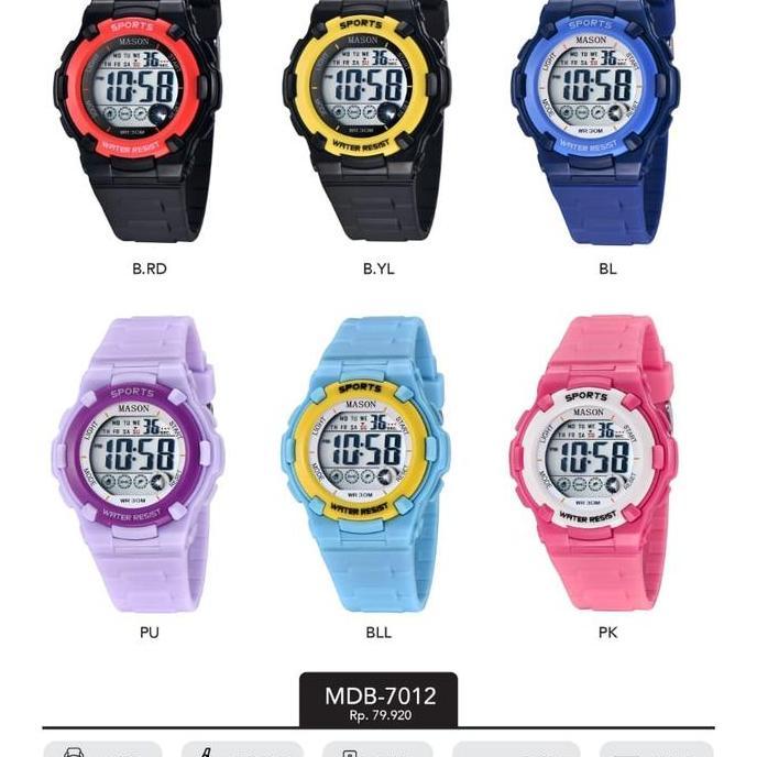 Jam Tangan Mason Anak Anak Original MDB 7012 Ungu