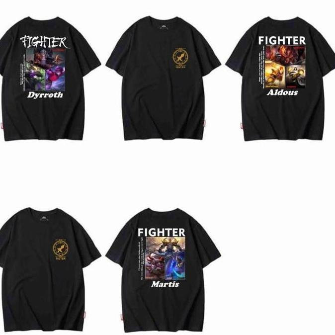 DR222 - KAOS HERO MLBB DYRROTH FIGHTER PREMIUM QUALITY BAJU GAMING MOBILE LEGENDS ANAK DAN DEWASA UN