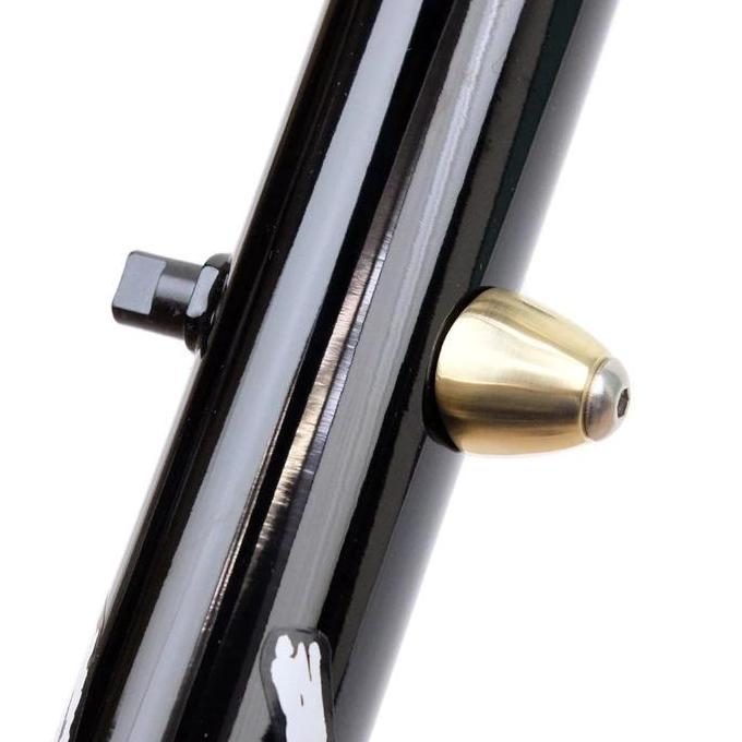 Blue Lug Downtube Shifter Boss Cover Brass