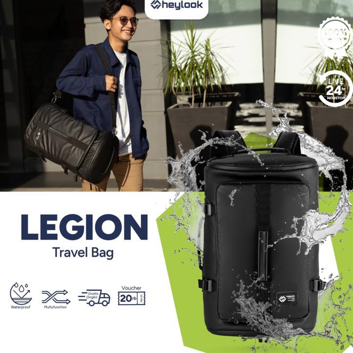 HEYLOOK - Travel bag Pria LEGION TravelBag Tas Gym Duffle Bag Tas Fitnes Tas Futsal Tas Pulang Kampu