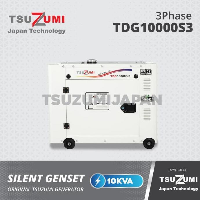 Promo Genset Silent 8 KVA 10000S-3 Tsuzumi Japan COD