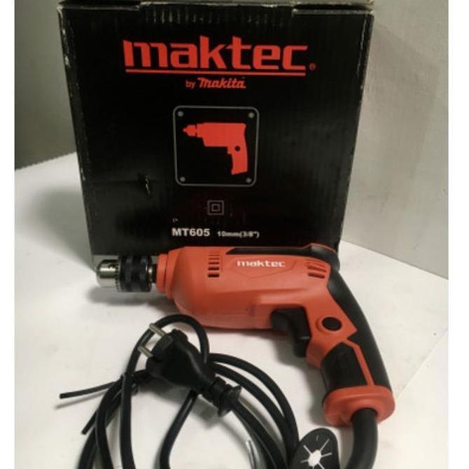 Promo Mesin Bor MAKTEC MT605 Electric Drill 10mm Bor Kayu Besi Maktec MT-605 Mesin Bor Tangan MT605 