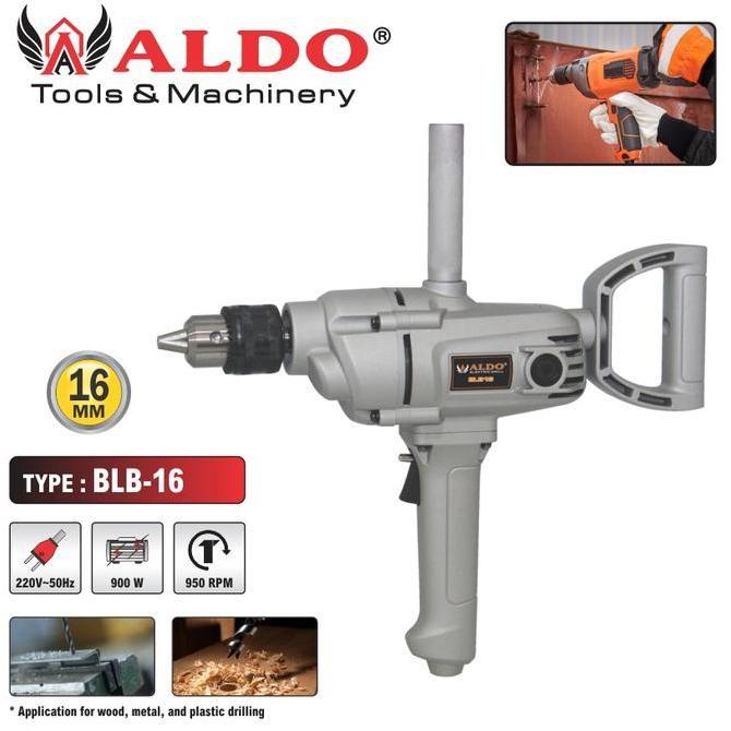 Promo MESIN BOR 16 MM BLB-16 HEAVY DUTY / BOR LISTRIK / BOR TANGAN MERK ALDO Diskon