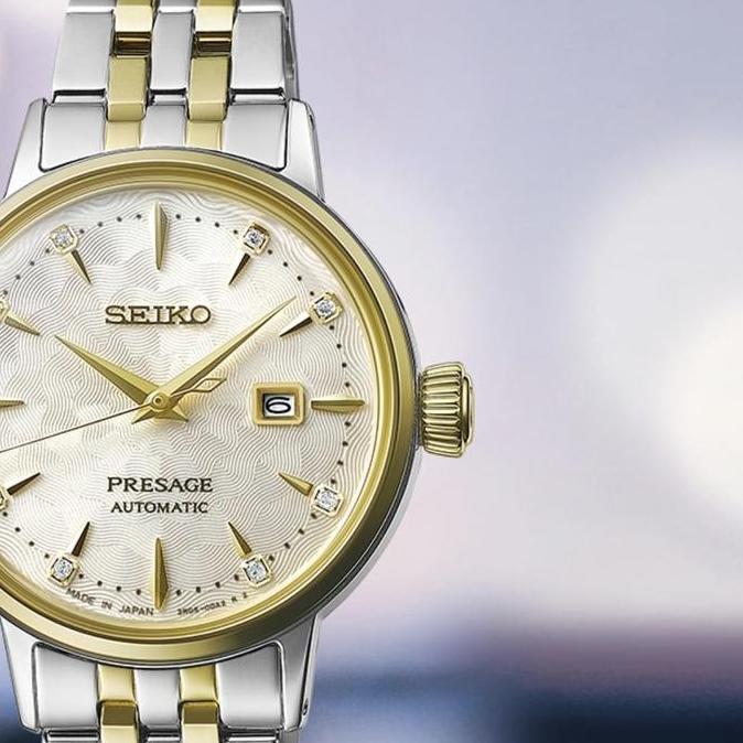Jam Tangan Wanita Seiko Presage SRE010J1 Cocktail Time Diamonds Automatic Made in Japan SRE010