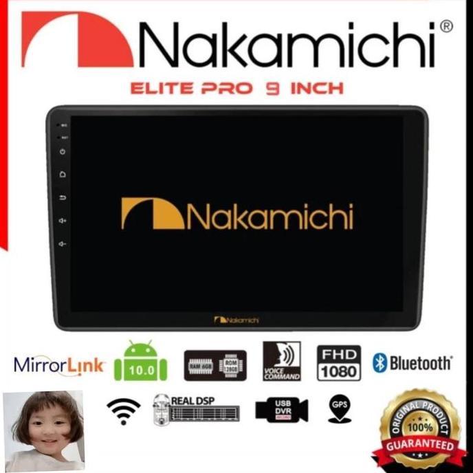 // HU ANDROID NAKAMICHI ELITE PRO 9 INCH NEW RAM 6/128 GB RAFFA AUDIO //