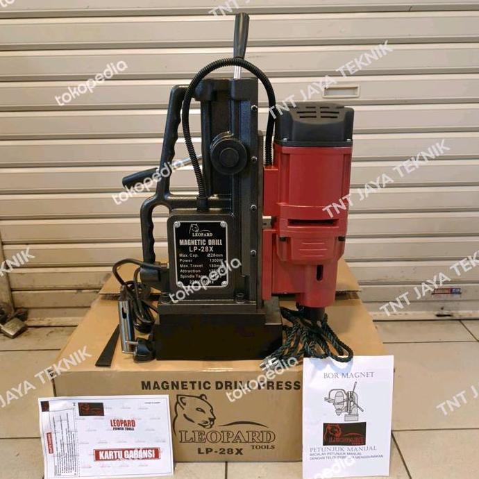 Promo MESIN BOR MAGNET 28MM LEOPARD MAGNETIC DRILL LEOPARD 28MM BOR MAGNET Diskon