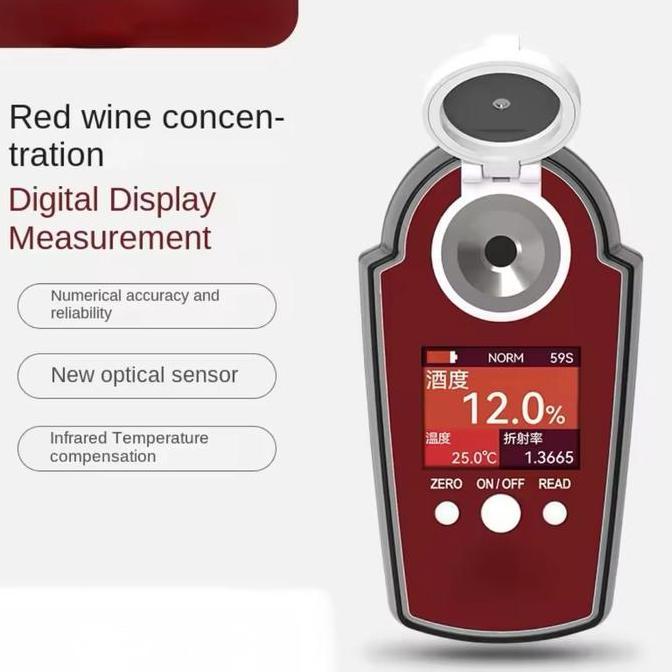 Aw-25 Alcohol Alkohol Anggur Test Wine Meter Tester Meter Alcoholmeter Concentration Instrument Alco