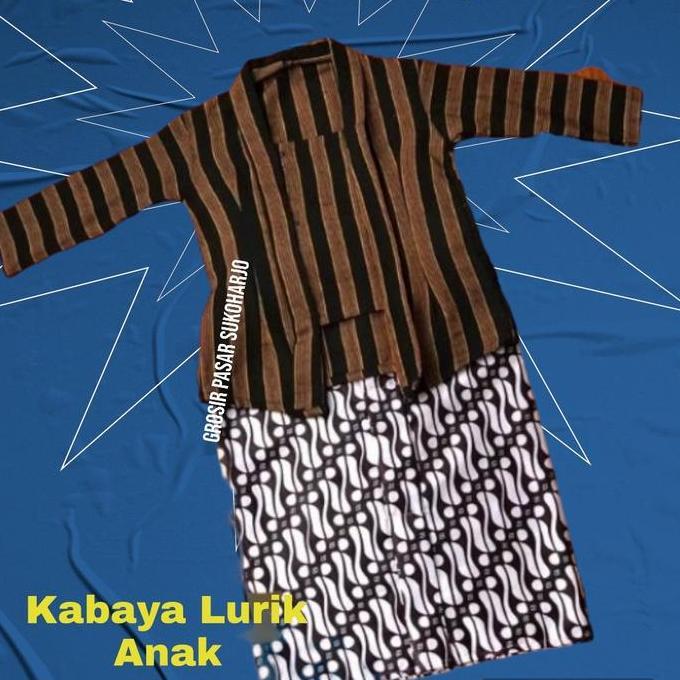 Kebaya Lurik Anak Sd // Kebaya Lurik Kutubaru /Baju Lurik Kutubaru