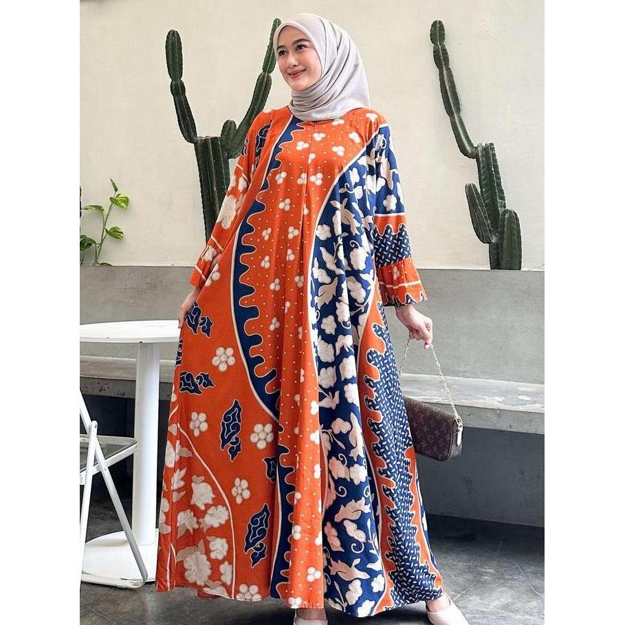 Regreg- Juita Abaya Syari Elegan Simpel Mewah Gamis Muslimah Jumbo Rayon Super Tebal Busui Dress Pan