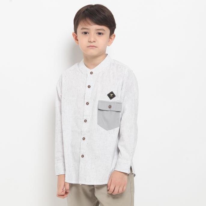 Baihaqi Kids Kemeja Koko Anak Attar Lengan Panjang Bka02