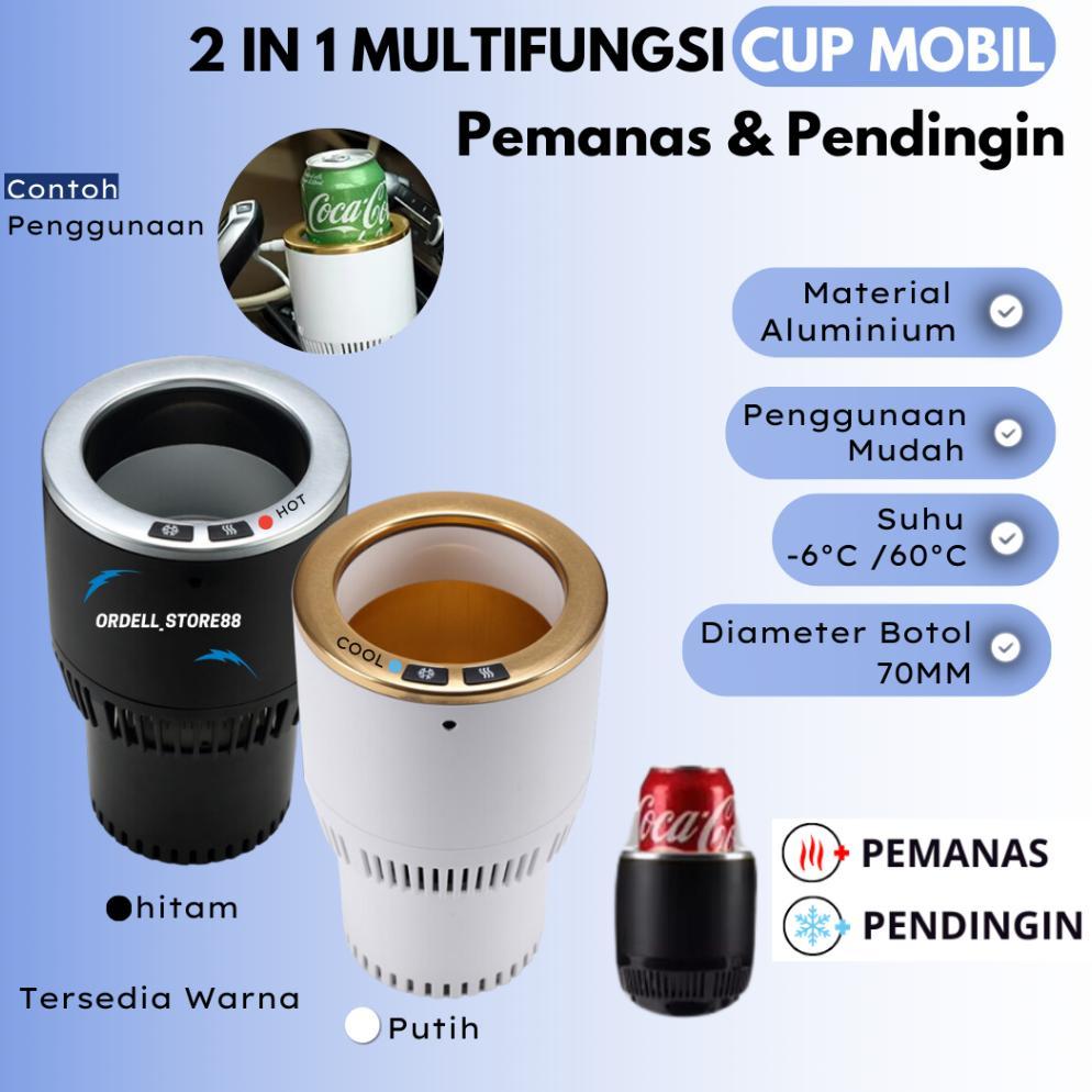 Cup 2IN1 Hot & Cold |  Cup Holder Mobil Pemanas & Pendingin Minuman | Smart Cup Holder Car Heating a