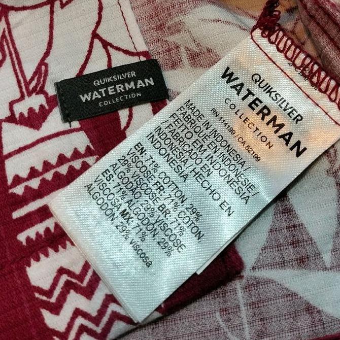 kemeja Quiksilver waterman collection orinal