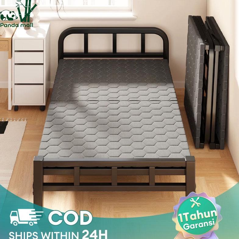 Tempat Tidur Lipat Portable Ranjang  Kasur Sofa Kasur Lipat Besi Tidur Lipat Yang Dipertebal