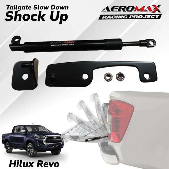 AKSESORIS AEROMAX TAILGATE ASSIST HIROLIS BAK HILUX REVO ORIGINAL DAN TERPERCAYA