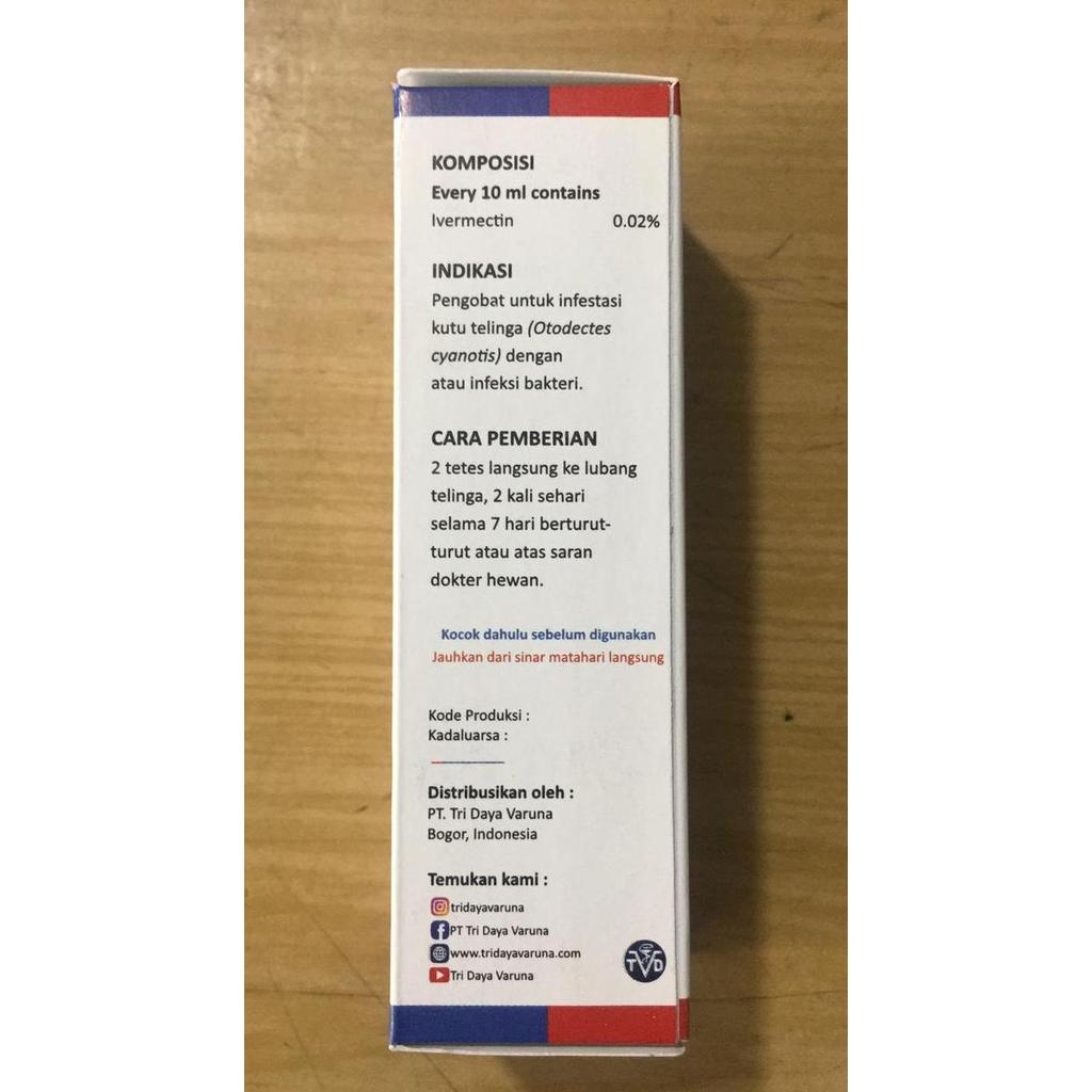 Lansungkirim- Vet-Otic Obat Kutu Telinga Vet Otic 10Ml Kucing Anjing