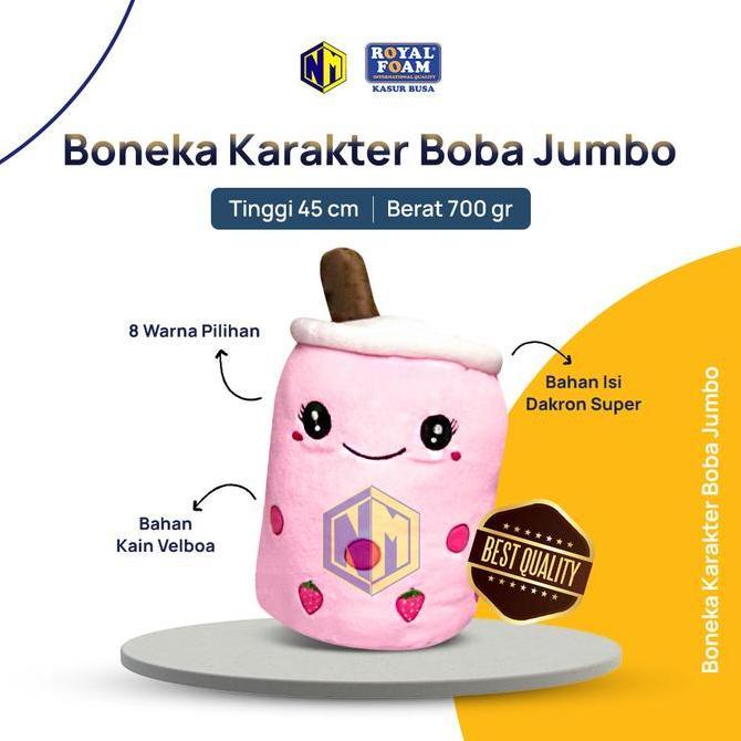 Lucuu- Boneka Boba Jumbo Bantal Boba Besar Label Sni Original Harga Murahbgt